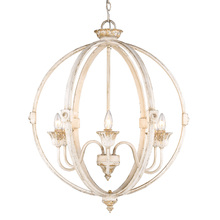  0892-6 AI - Jules 6-Light Chandelier in Antique Ivory